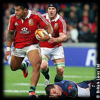Melbourne Rebels British Lions Manu Tuilagi beats Gareth Delve